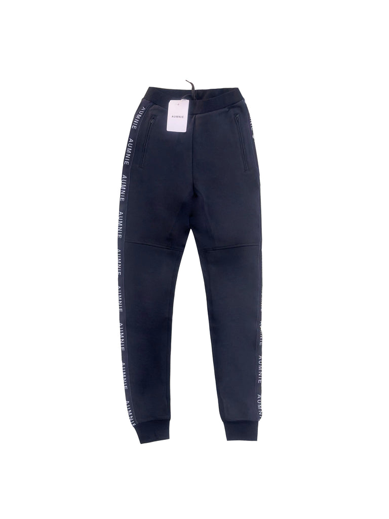 AUMNIE MEN'S LOGO PANTS,BLACK