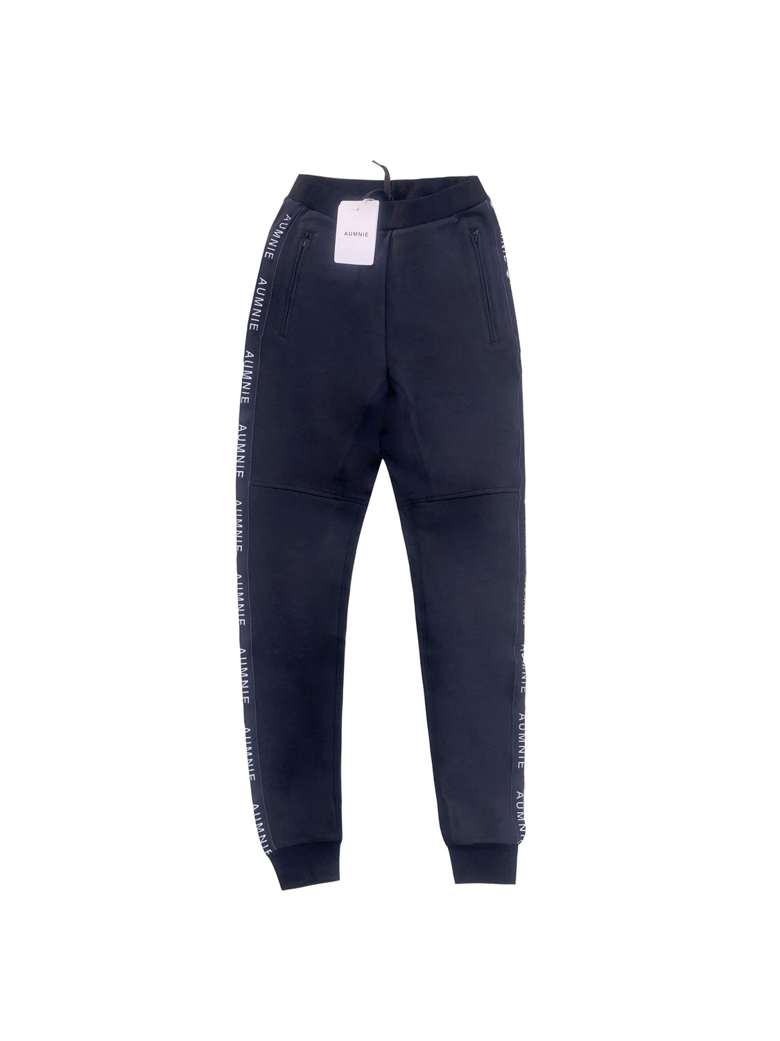 AUMNIE MEN'S LOGO PANTS,BLACK