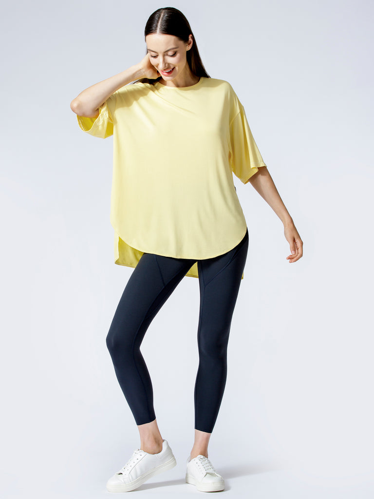 HI LO OVERSIZE TEE, JASMINE