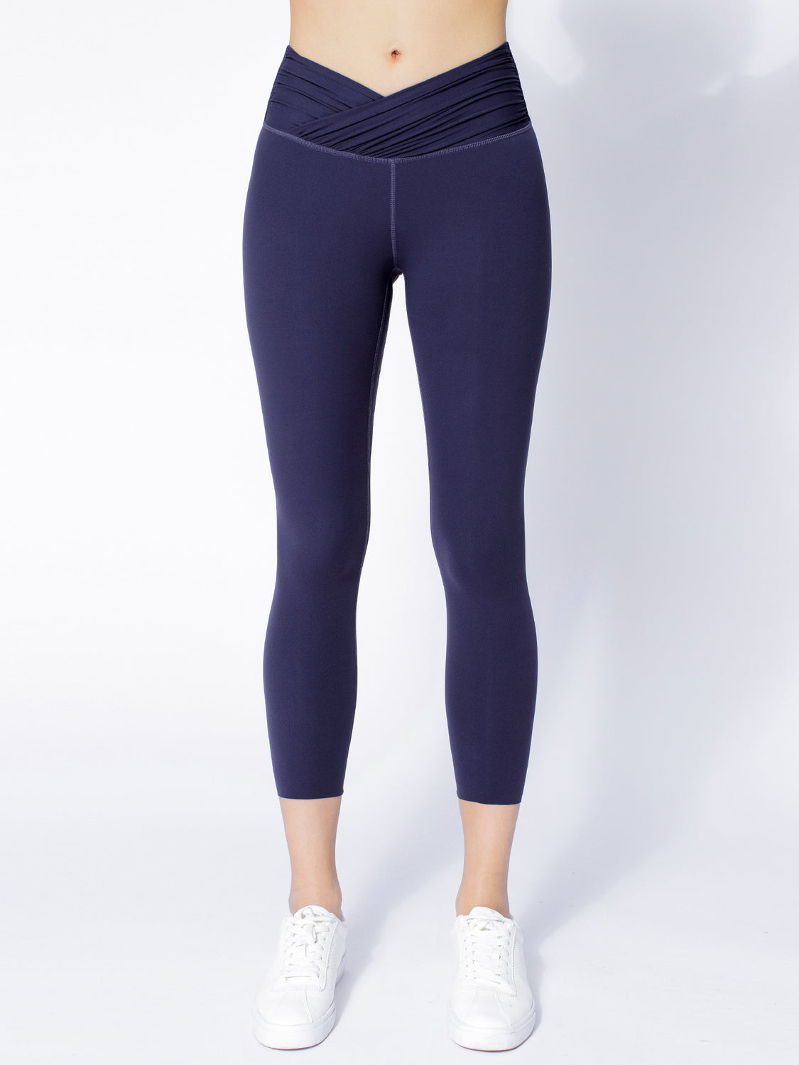 NUDE WRAP ANKLE CROPS, IRIS BLUE
