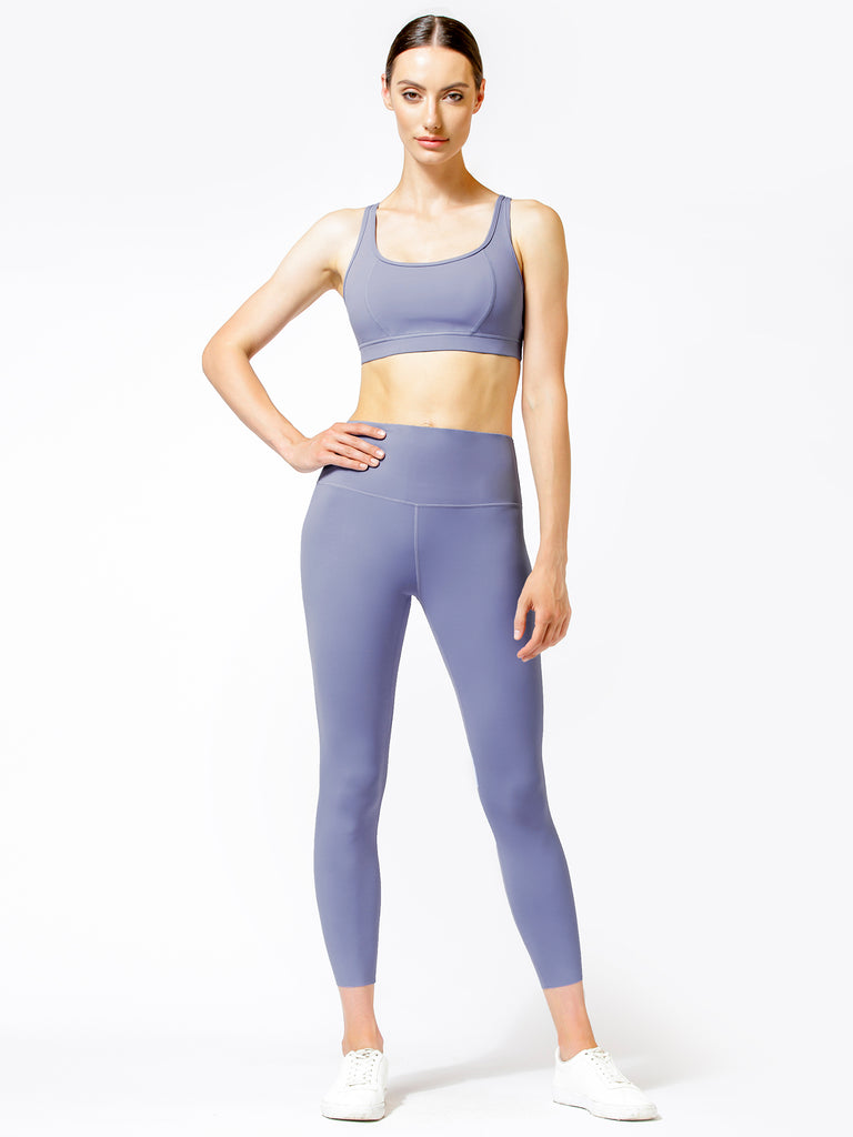PURE FLOW ANKLE CROPS, BLUE AZTEC