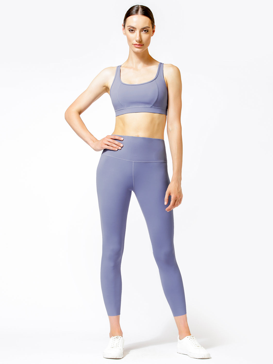 PURE FLOW ANKLE CROPS, BLUE AZTEC
