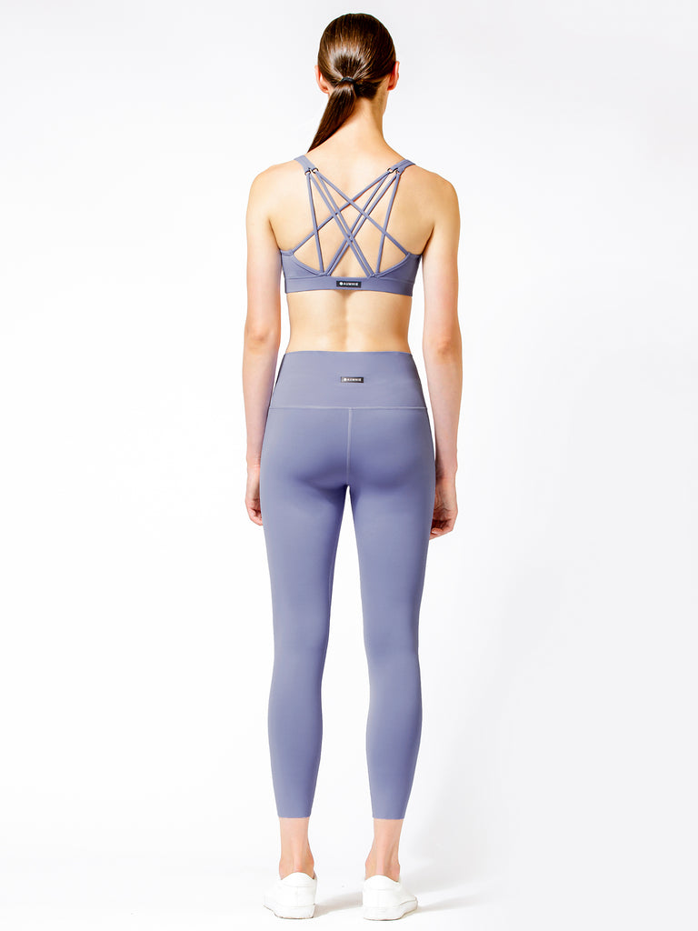 PURE FLOW ANKLE CROPS, BLUE AZTEC