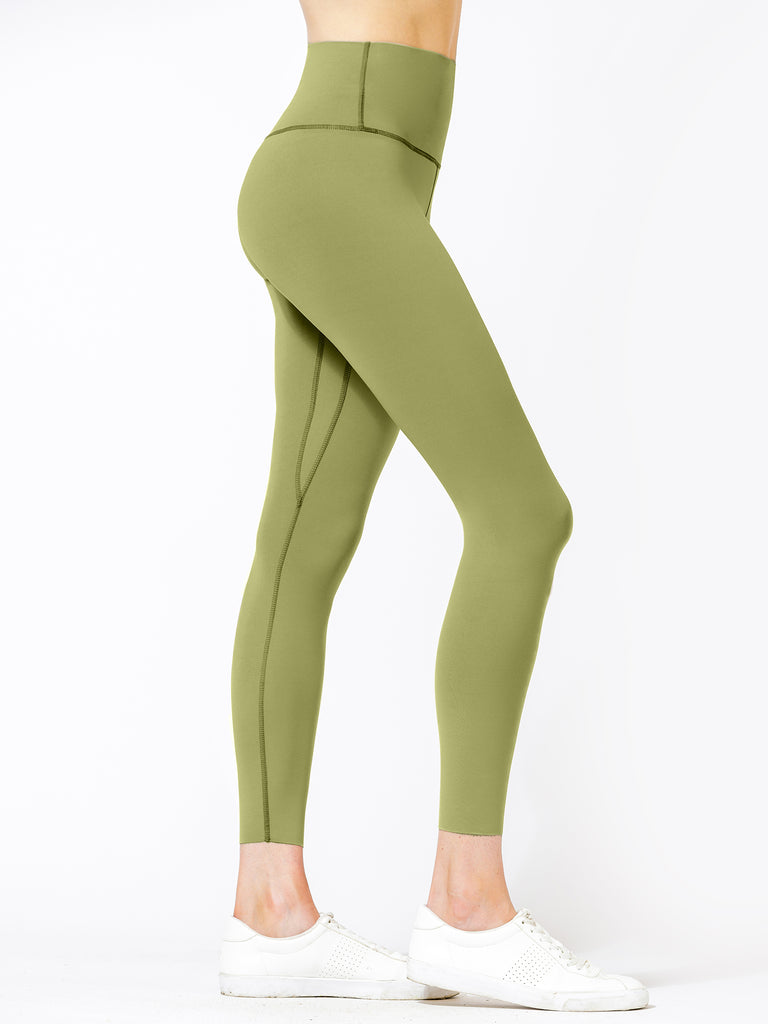 PURE FLOW ANKLE CROPS, MUSTARD