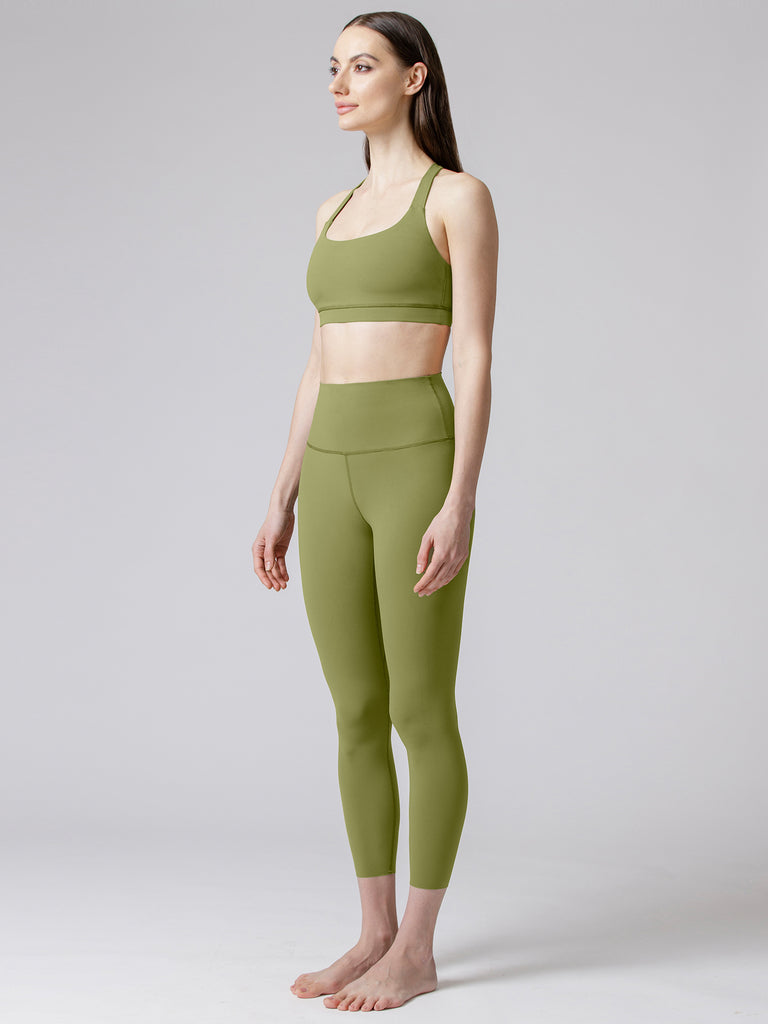 PURE FLOW ANKLE CROPS, MUSTARD