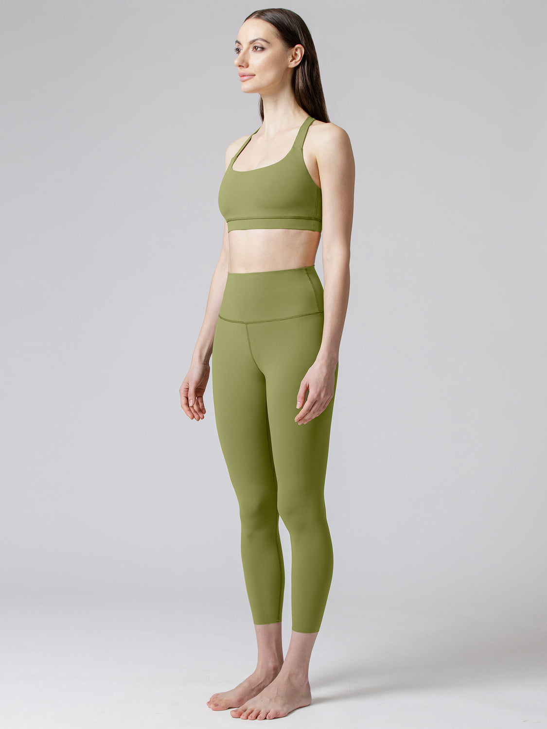 PURE FLOW ANKLE CROPS, MUSTARD