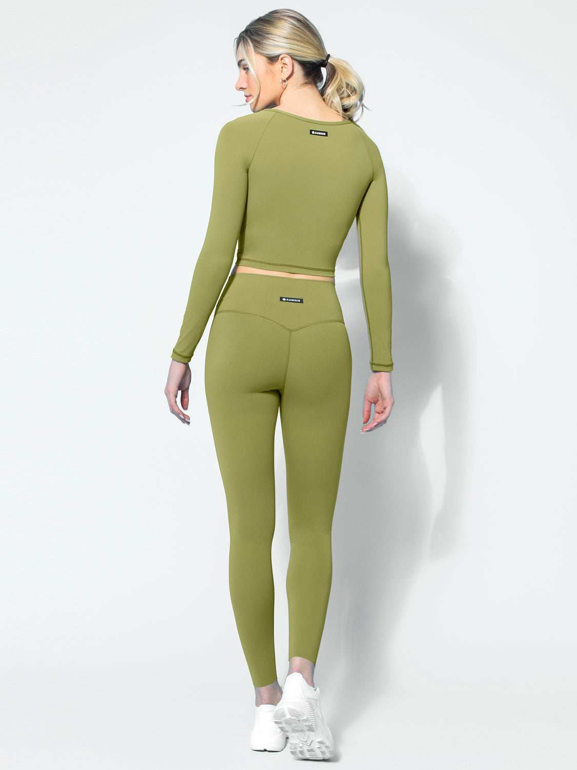 NUDE FRONT WRAP LONG SLEEVE TEE, MUSTARD