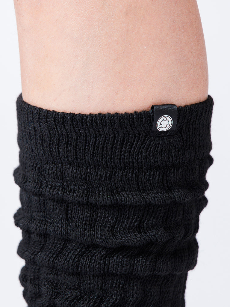 SCRUNCHIE SPORT SOCKS, BLACK
