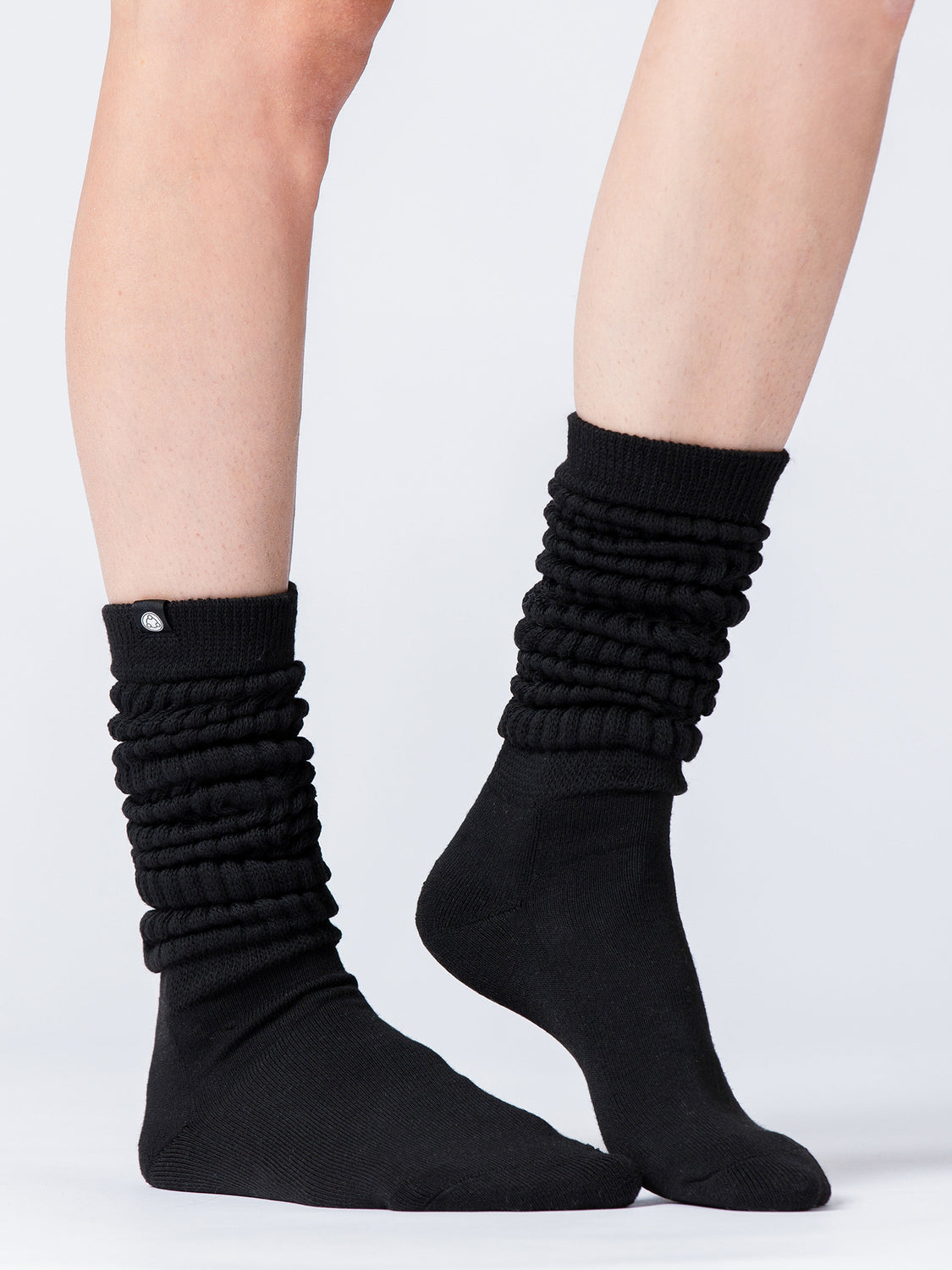 SCRUNCHIE SPORT SOCKS, BLACK