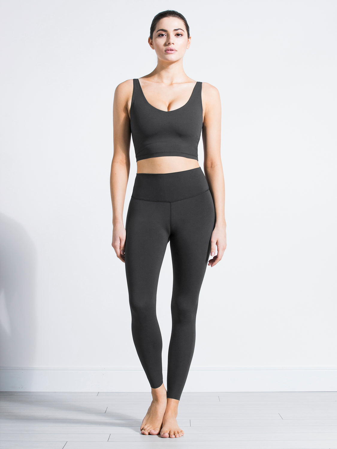 NUDE SHAPE HIGH WAIST PANTS, LIMESTONE