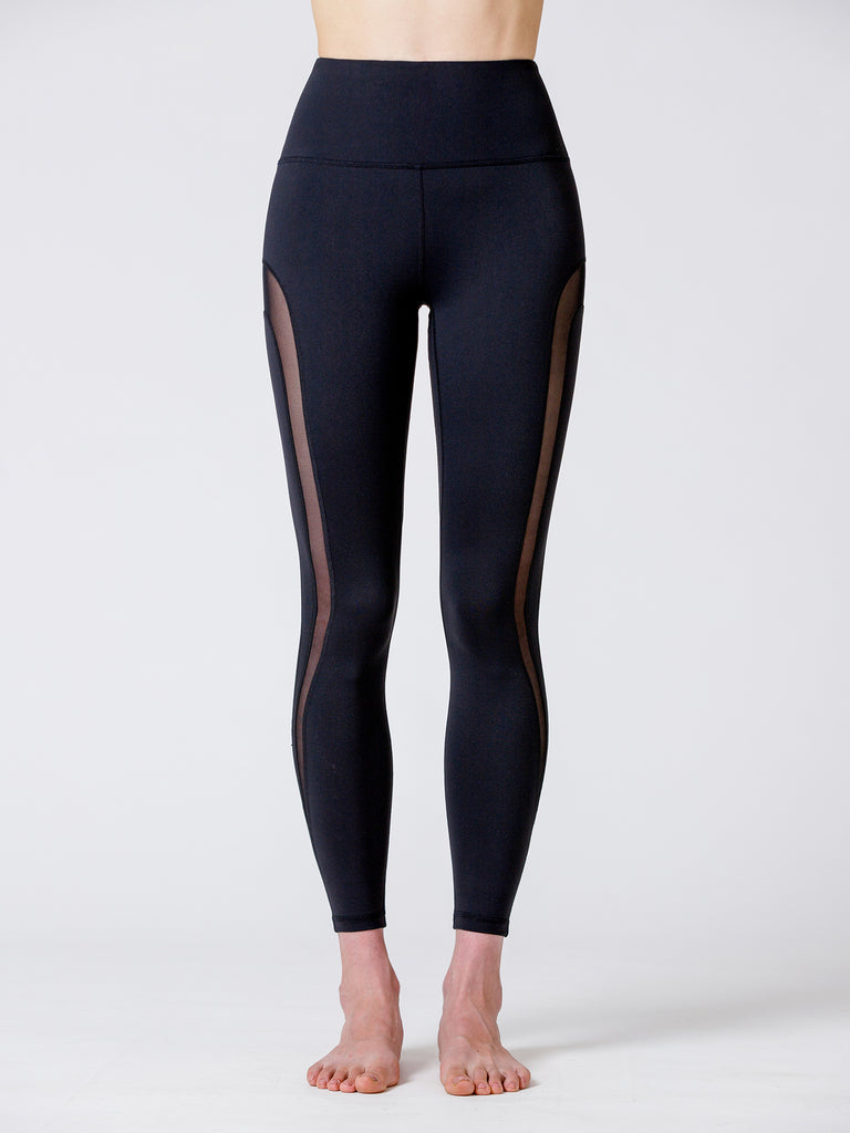 REVOLUTION PANTS, BLACK/BLACK MESH