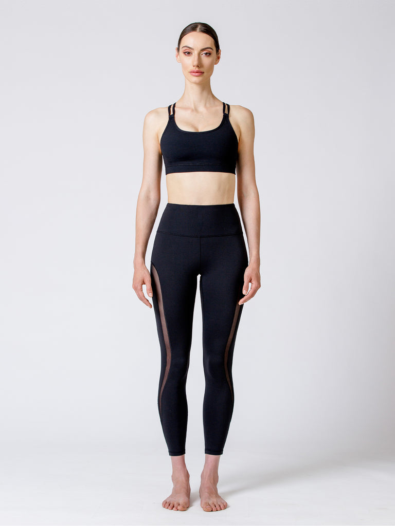 REVOLUTION PANTS, BLACK/BLACK MESH