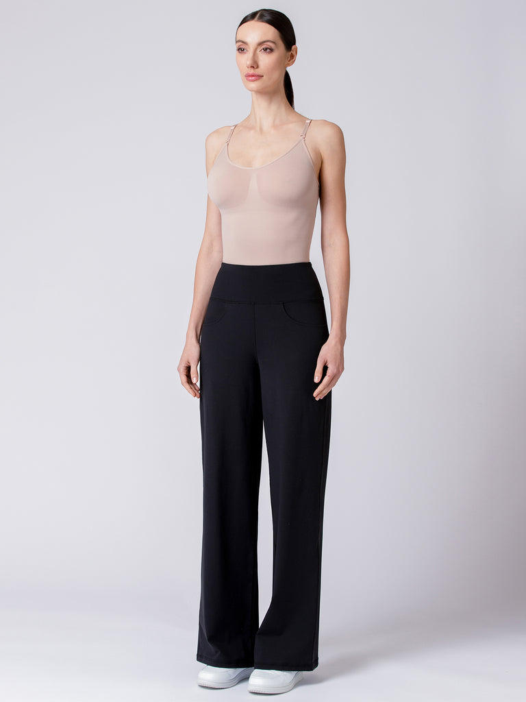 SCULPT & SUPPORT MID THIGH SHAPEWEAR BODYSUIT, NUDE