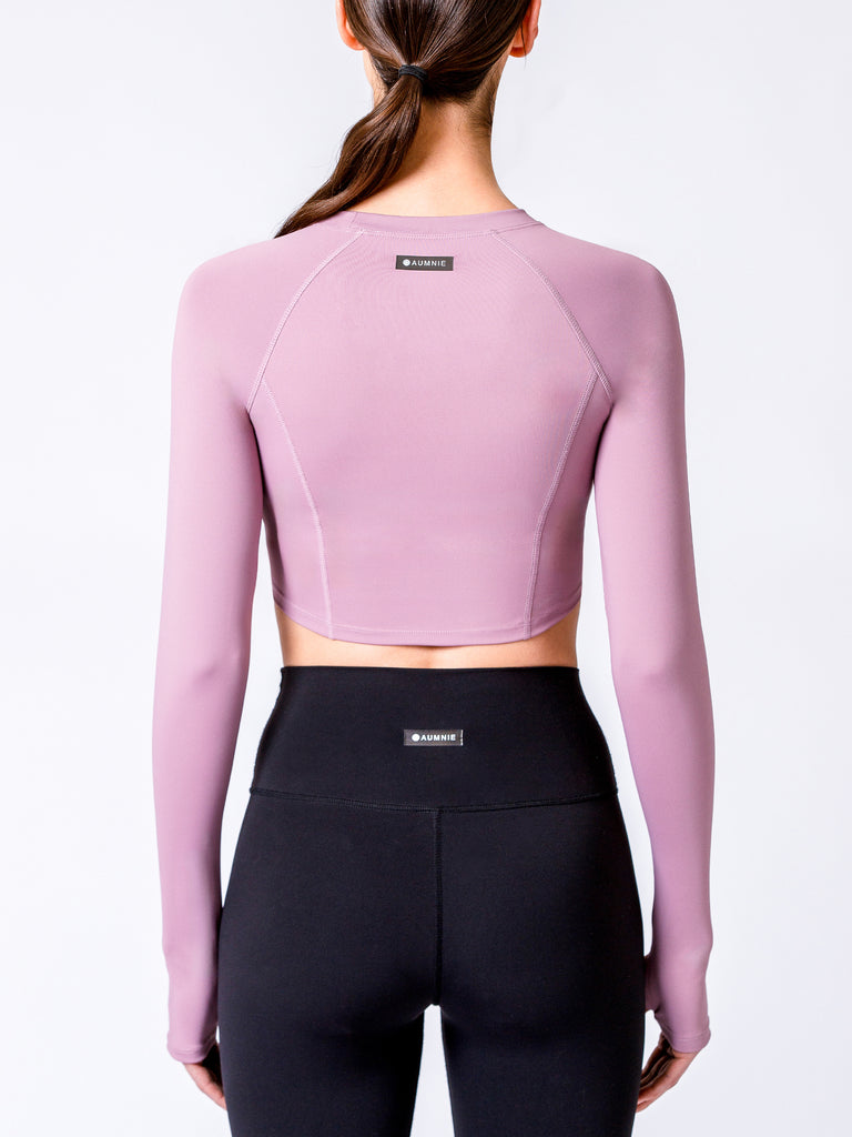 BLOOM LONG SLEEVE TEE, MAUVE