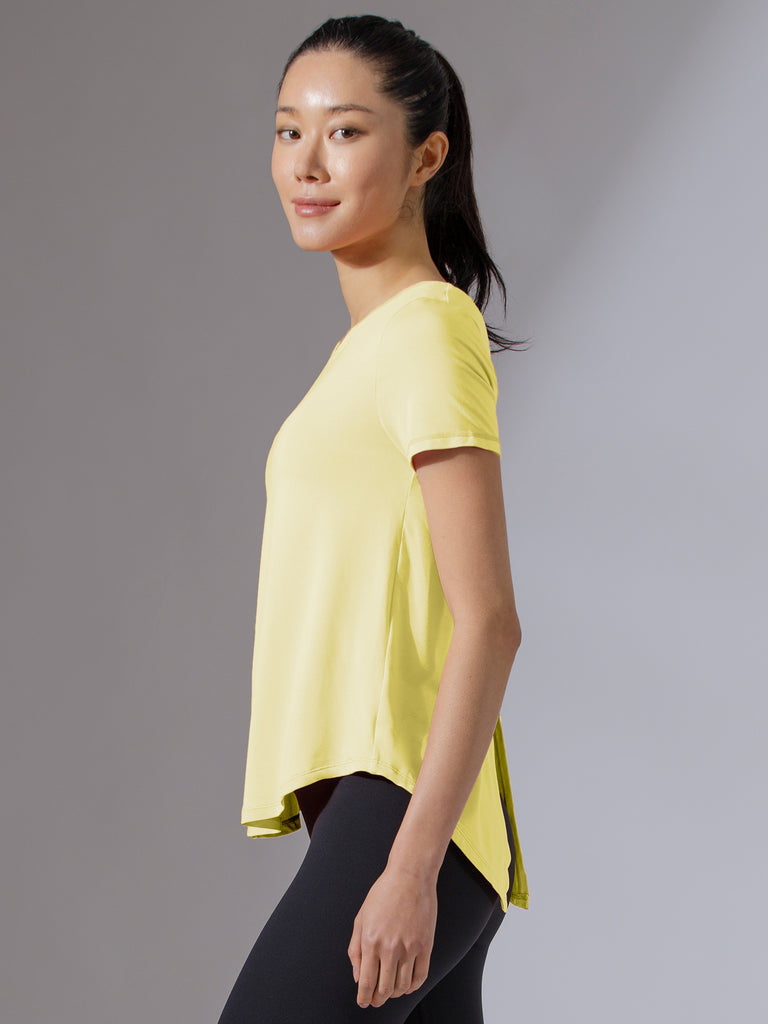 BACK TIE EVERYDAY SHORT SLEEVE TEE, JASMINE