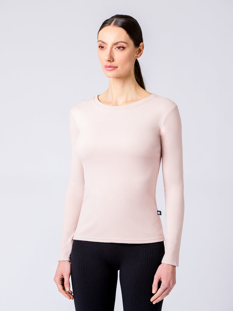 THERMAL FLEECE LONG SLEEVE TOP, CASSIAS