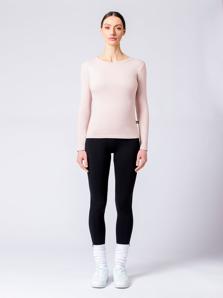 THERMAL FLEECE LONG SLEEVE TOP, CASSIAS