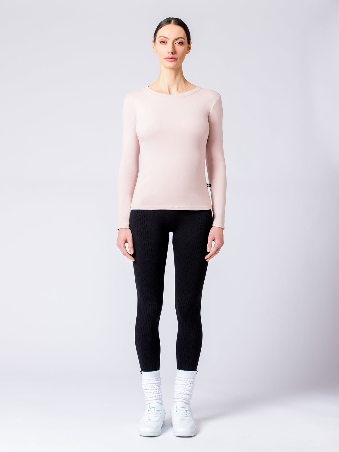 THERMAL FLEECE LONG SLEEVE TOP, CASSIAS