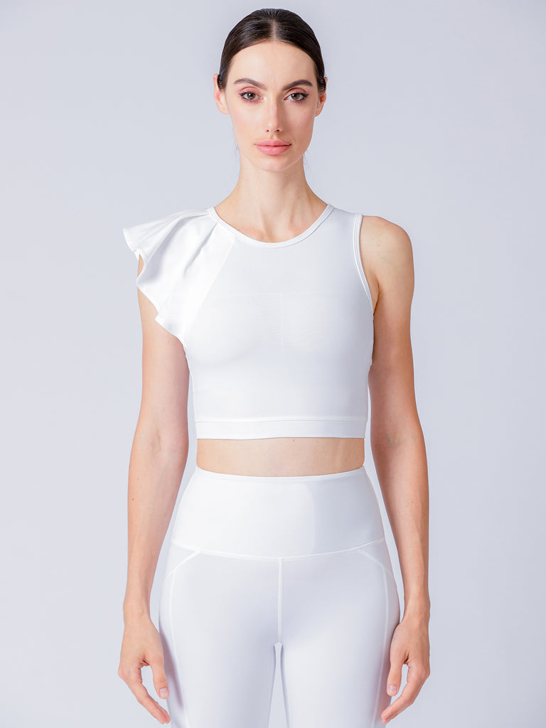 LILY CROPPED TOP, WHITE