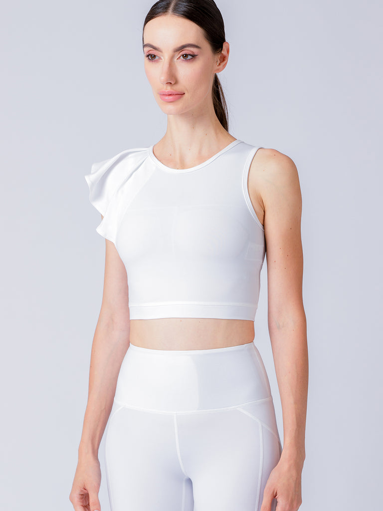 LILY CROPPED TOP, WHITE