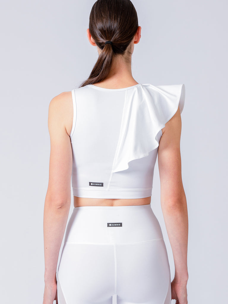 LILY CROPPED TOP, WHITE