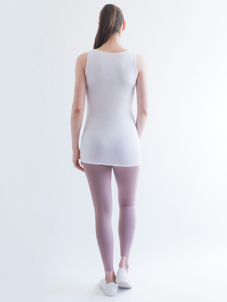 SOFT STRETCH MATERNITY TANK, WHITE