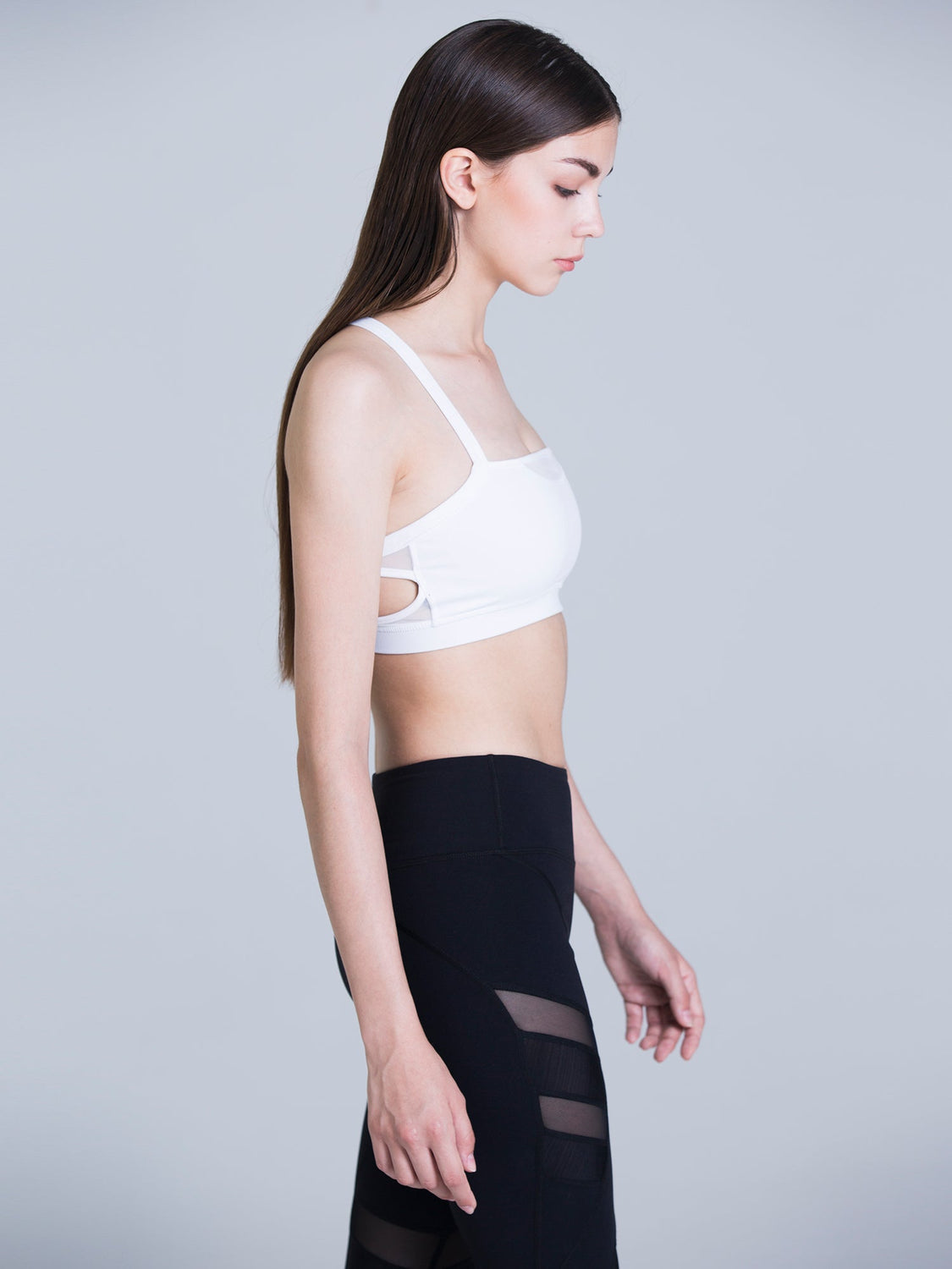 IRIS BRA, WHITE/WHITE MESH