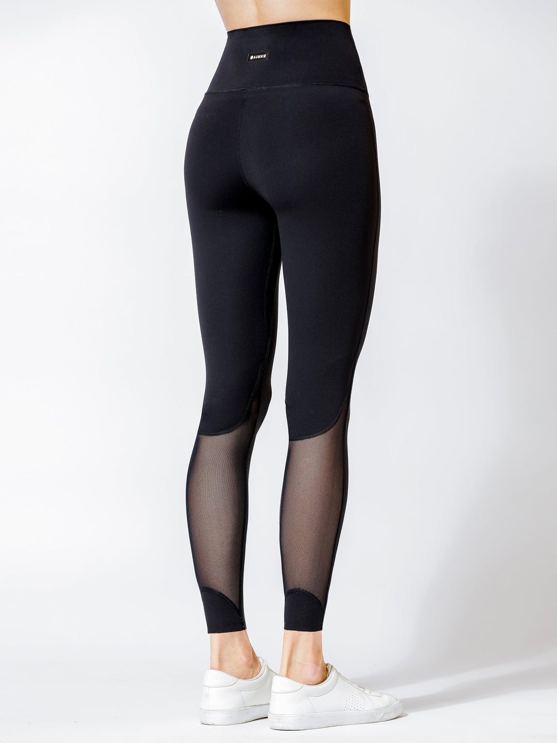 CLARITY MESH ANKLE CROPS, BLACK/BLACK MESH