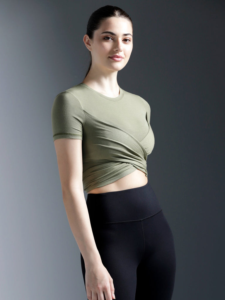 CT WRAP TEE 2.0, WILLOW