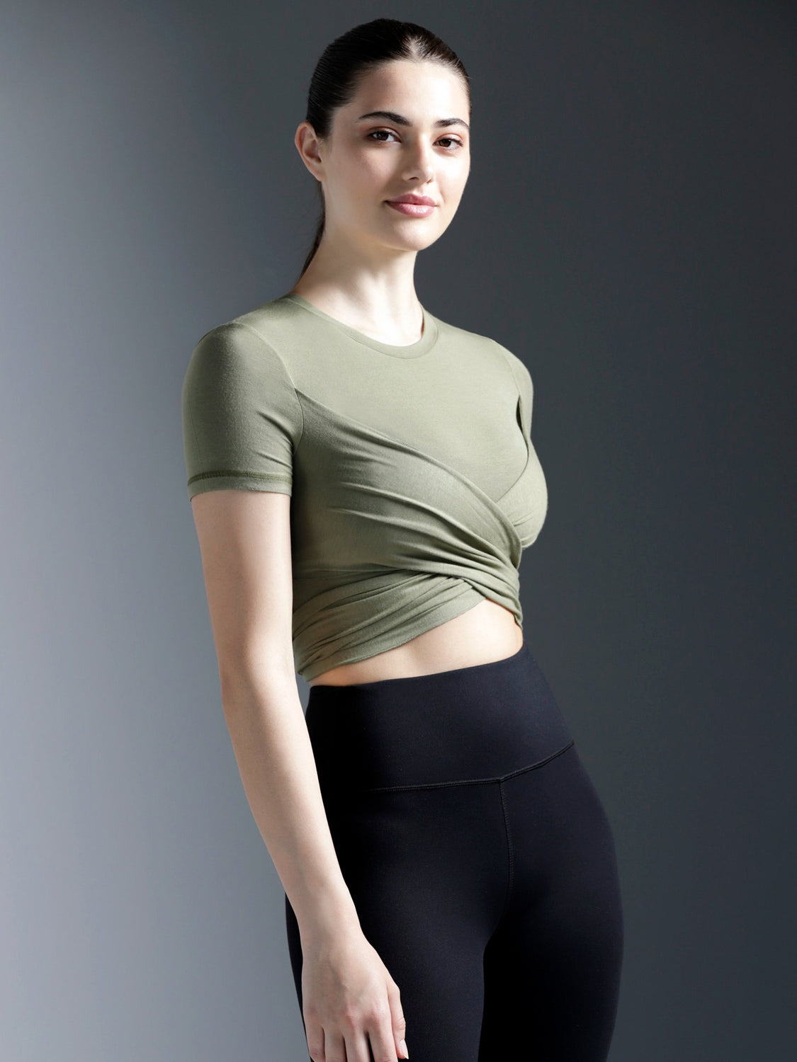CT WRAP TEE 2.0, WILLOW