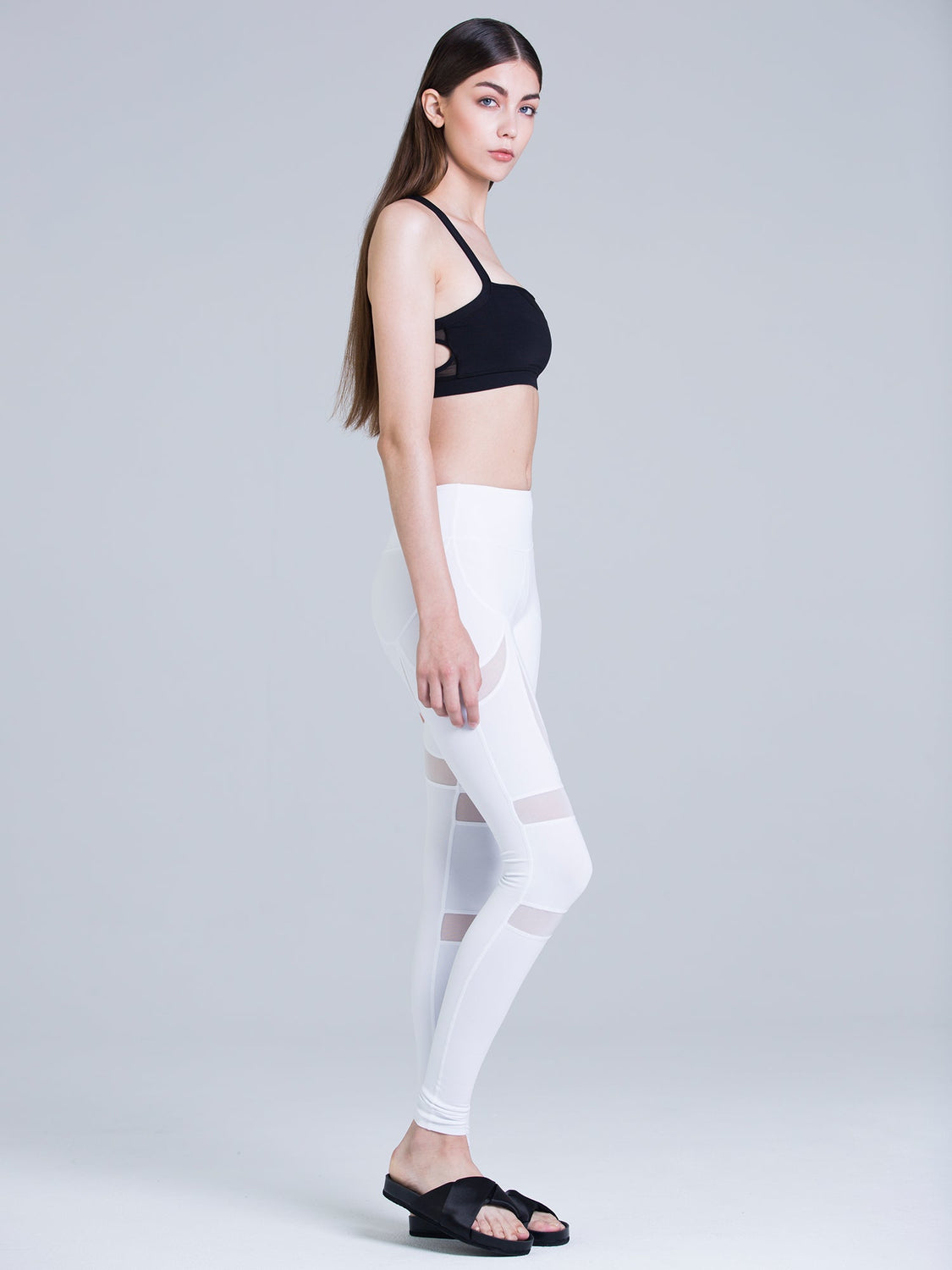 IRIS BRA, BLACK/BLACK MESH
