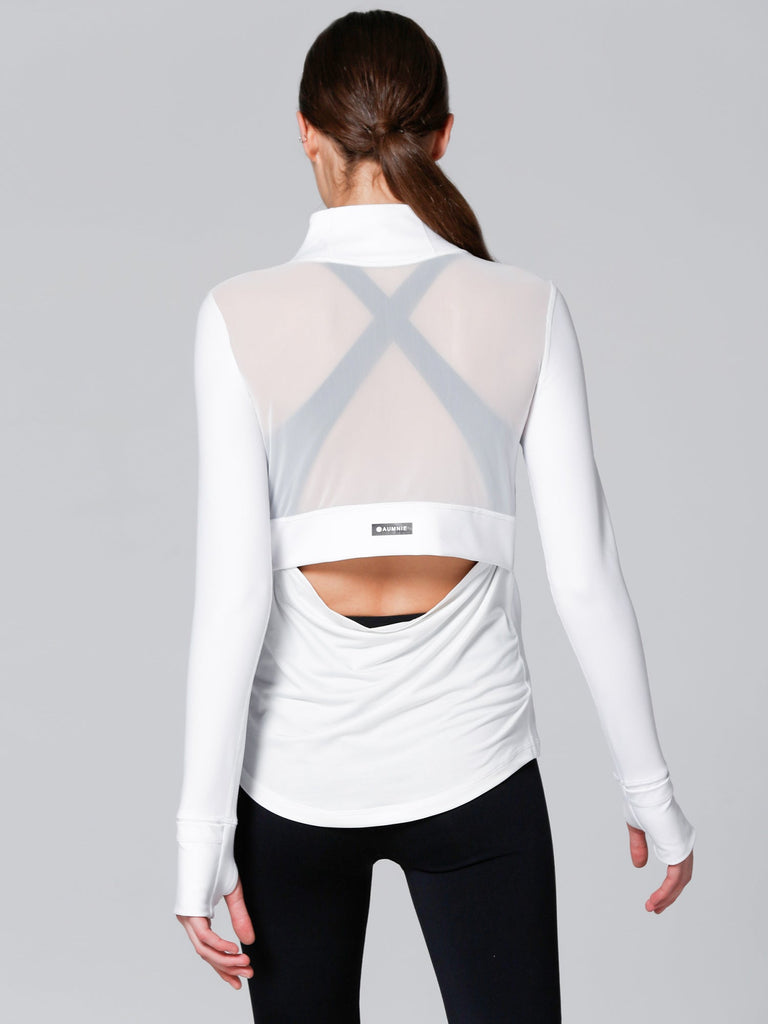 AIR JACKET, WHITE/WHITE MESH