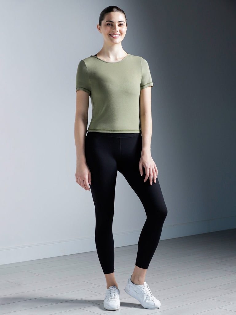 MODAL TWIST TEE 2.0, SAGE