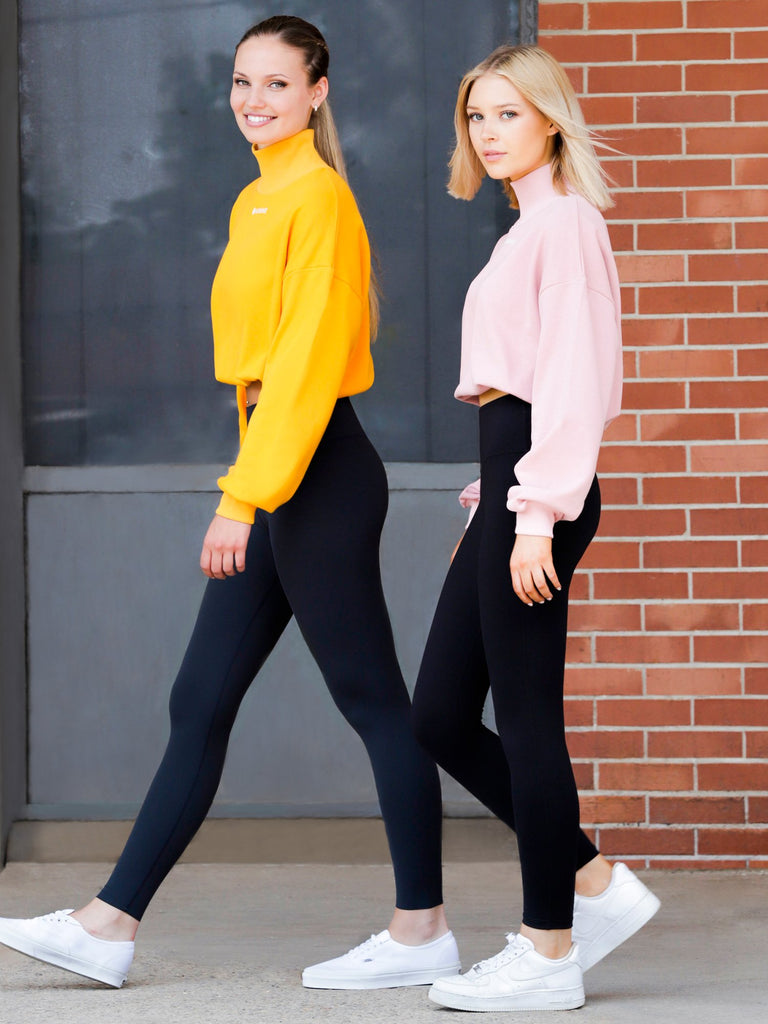 CT MOCK NECK SWEATSHIRT, PINK