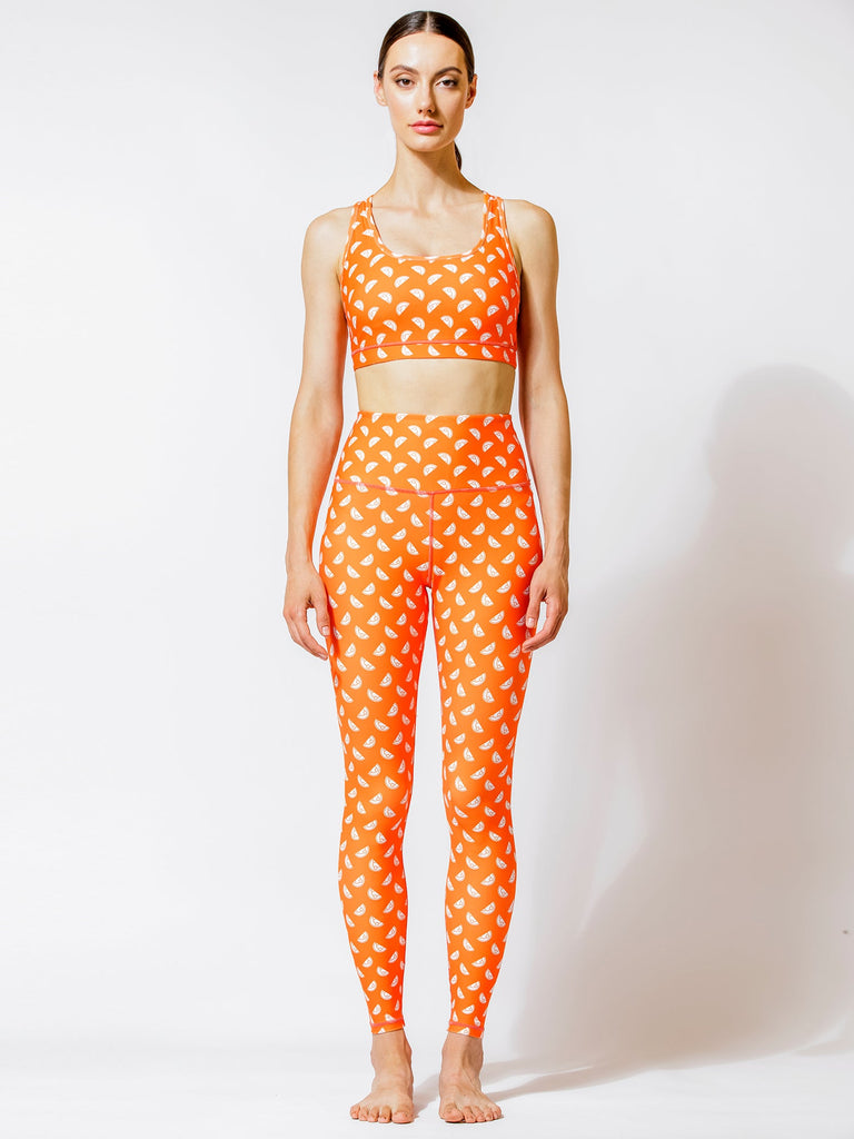 SEAMLESS IMAGE PANTS, ORANGE GALILEO