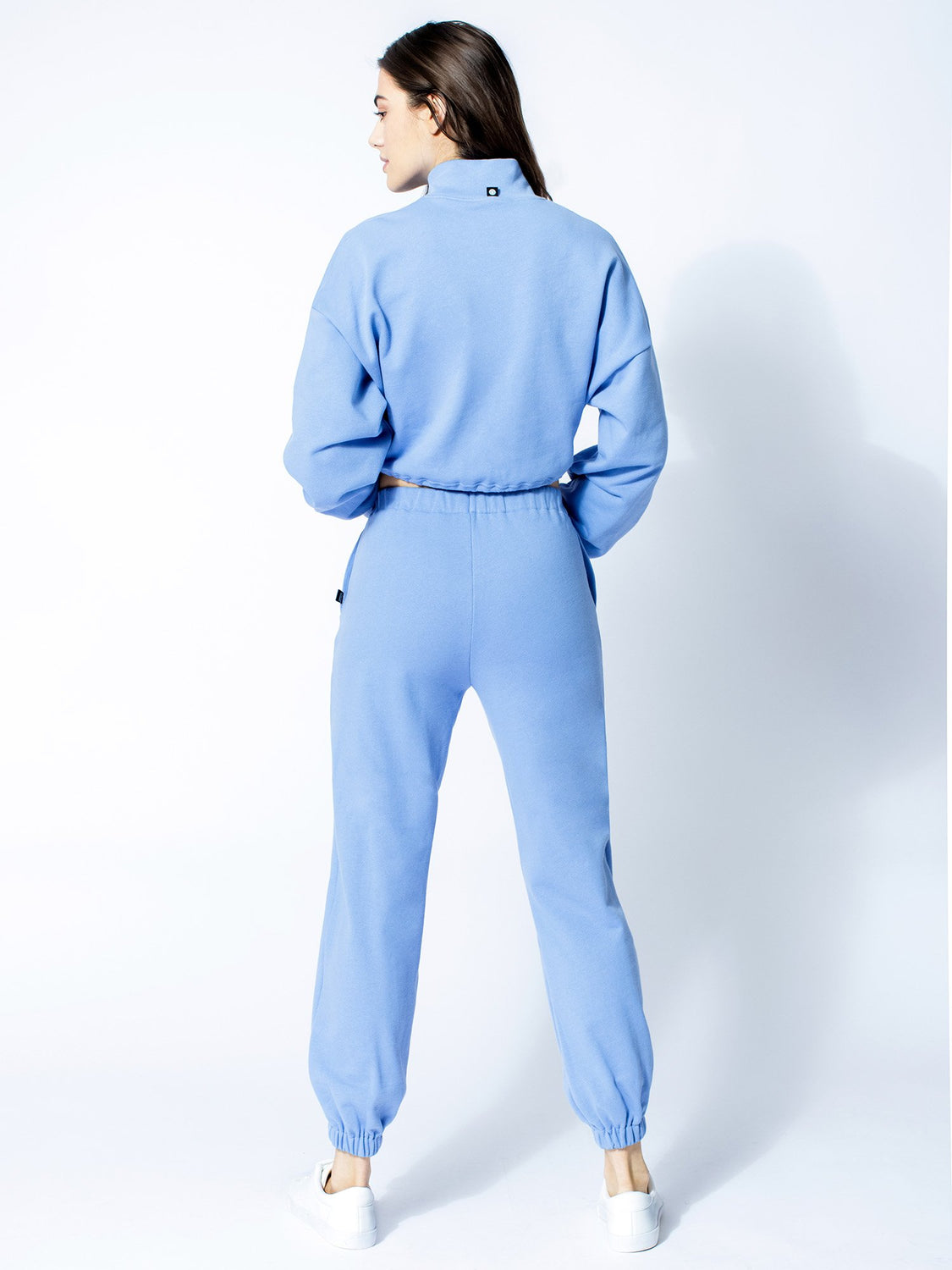 CT COTTON HALF ZIP SWEATSHIRT, HELIO