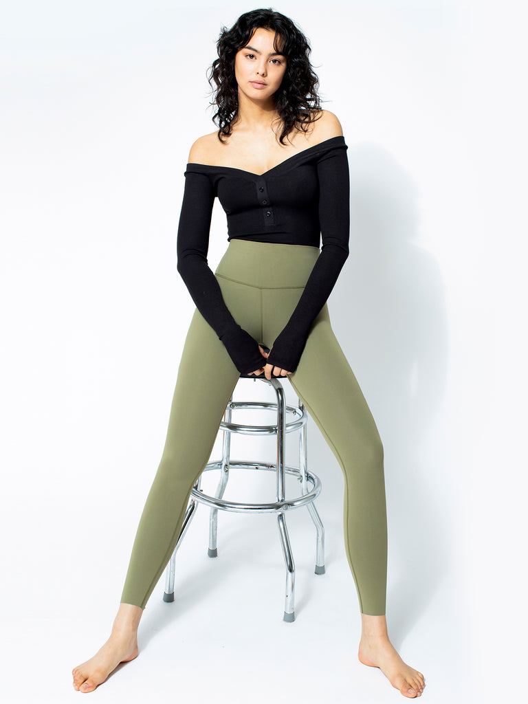 RIBBED BODYSUIT, BLACK