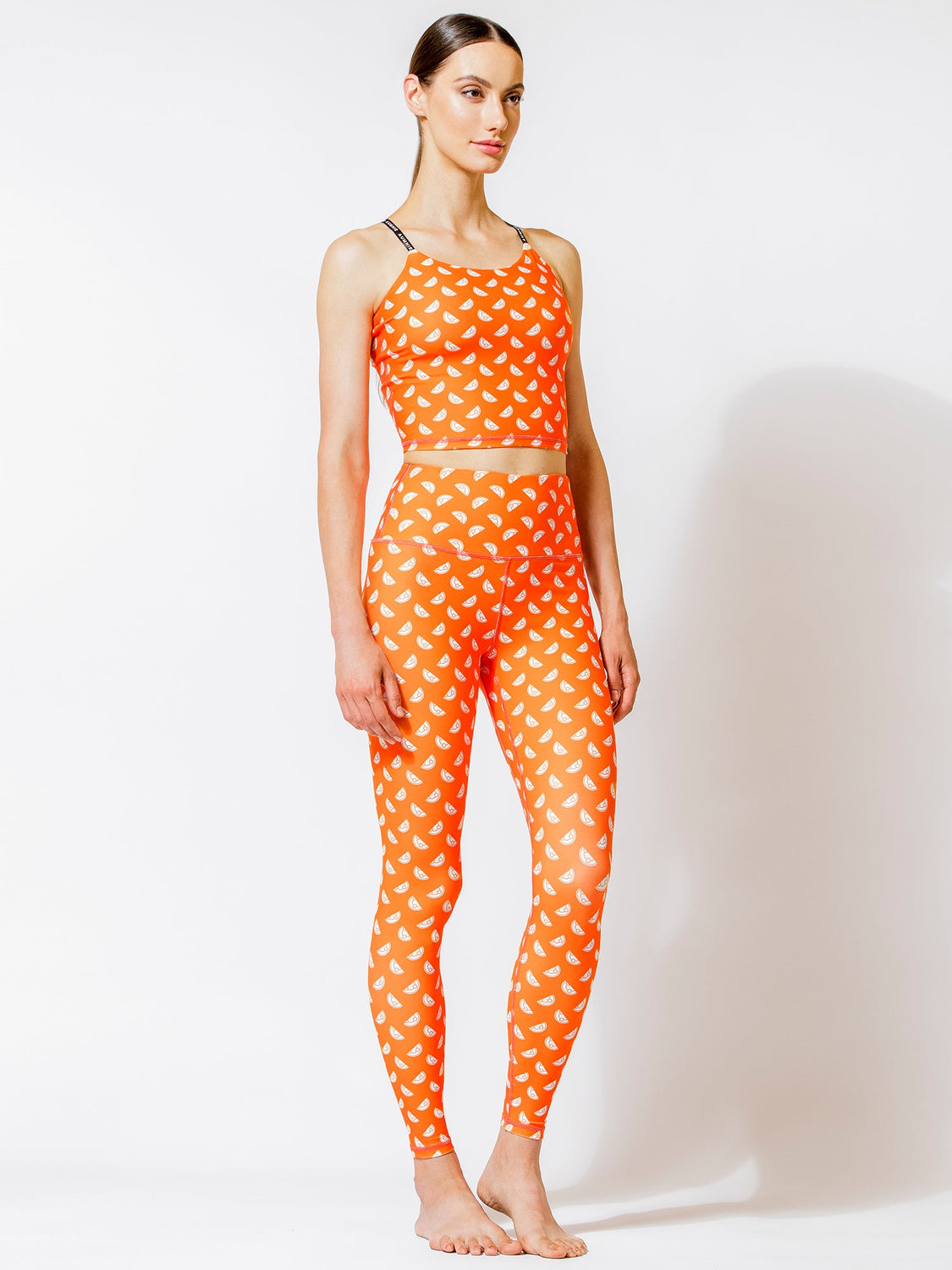 SEAMLESS IMAGE PANTS, ORANGE GALILEO