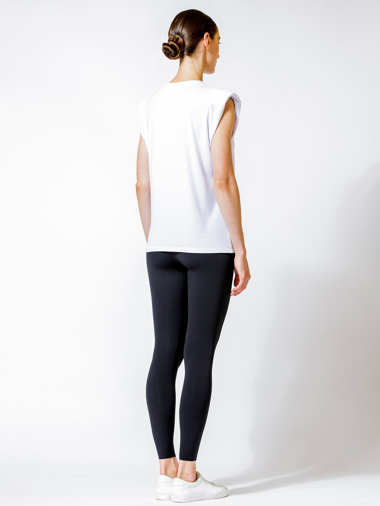 PADDED POWER TANK, WHITE