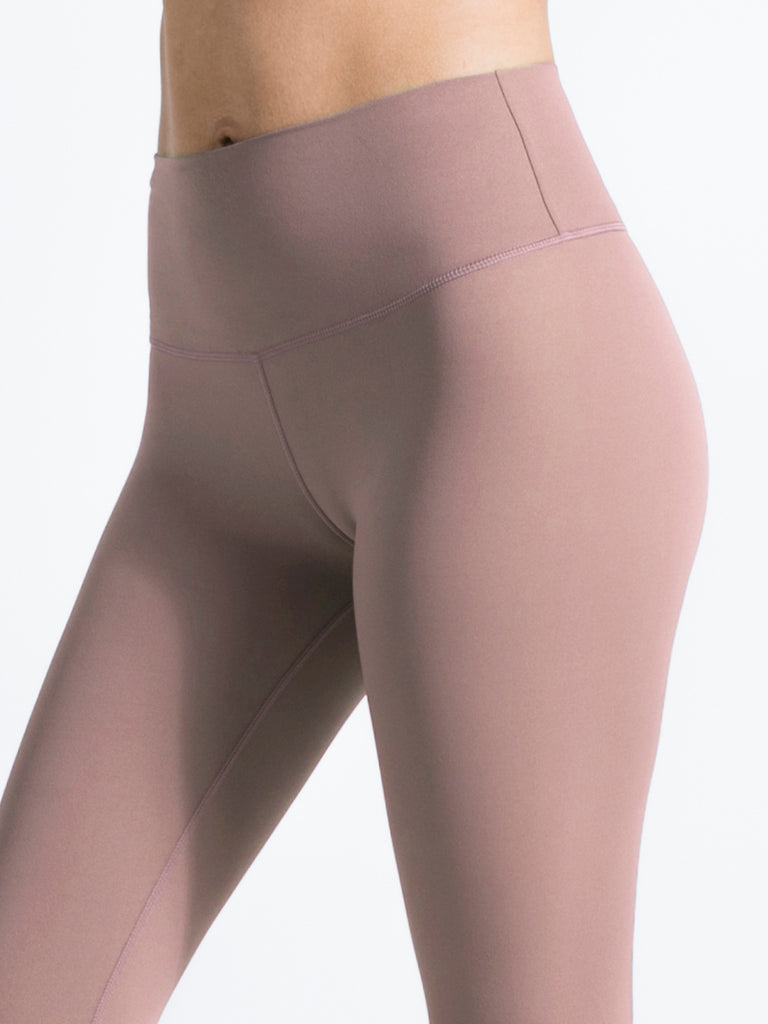 NUDE SHAPE HIGH WAIST CROPS, ASH MAUVE