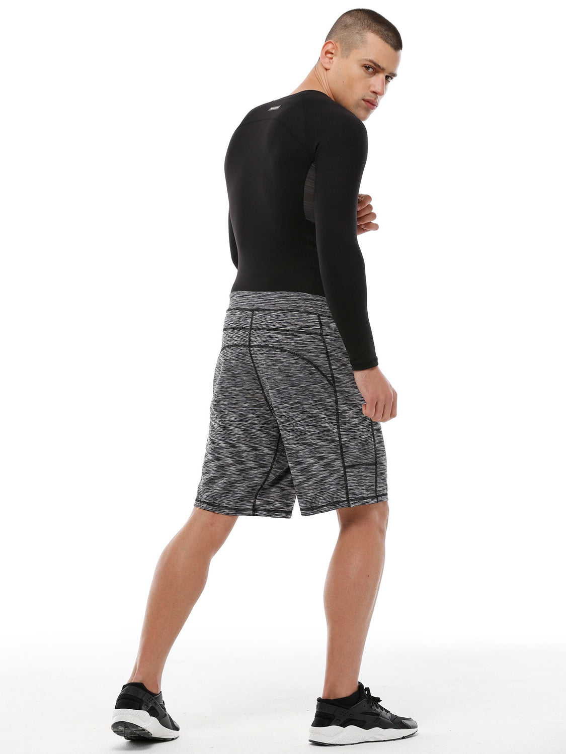 SPEED SHORT 2.0, B&W MELANGE