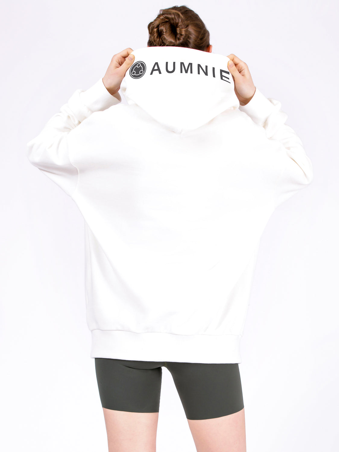 AUMNIE OVERSIZE HOODIE, WHITE