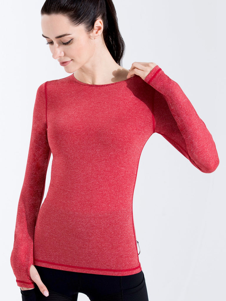 PETAL LONG SLEEVE TEE, RED WFX