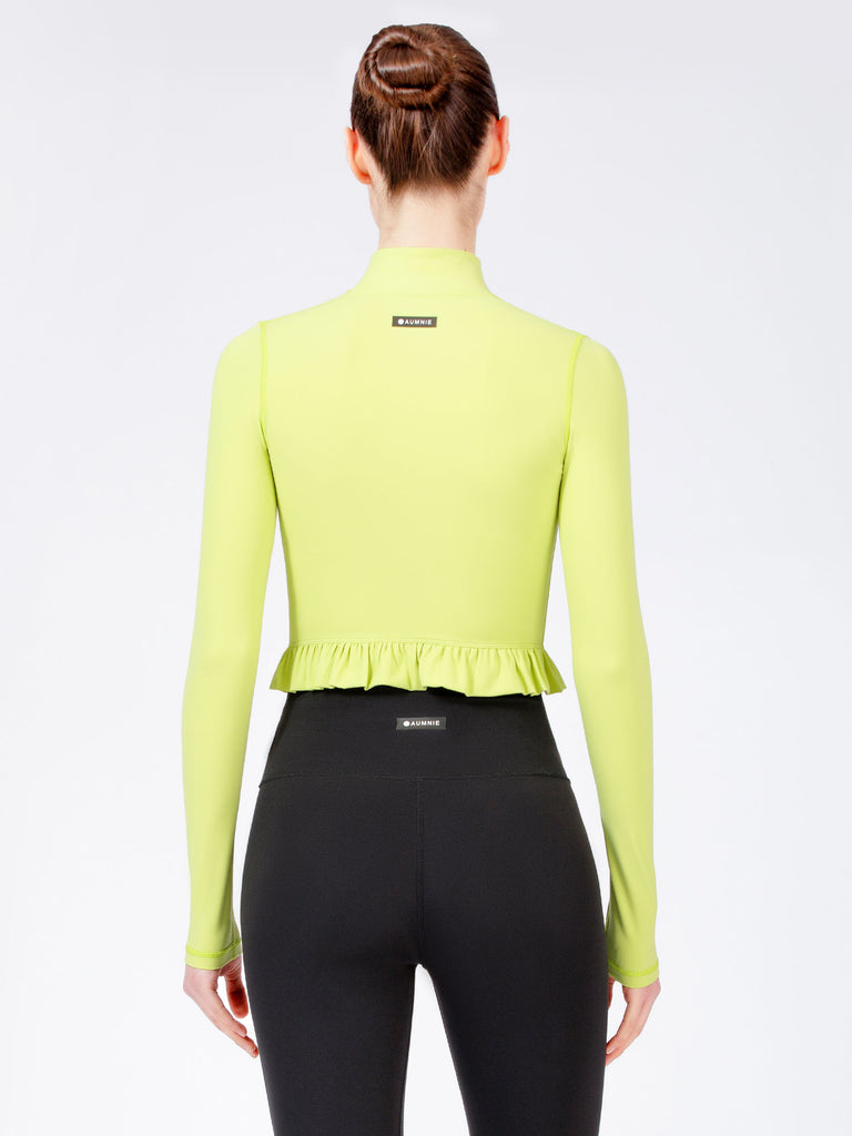 CROPPED RUFFLES JACKET, GLOW
