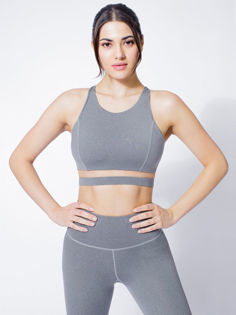 INFINITY BRA, LIGHT HEATHER GREY