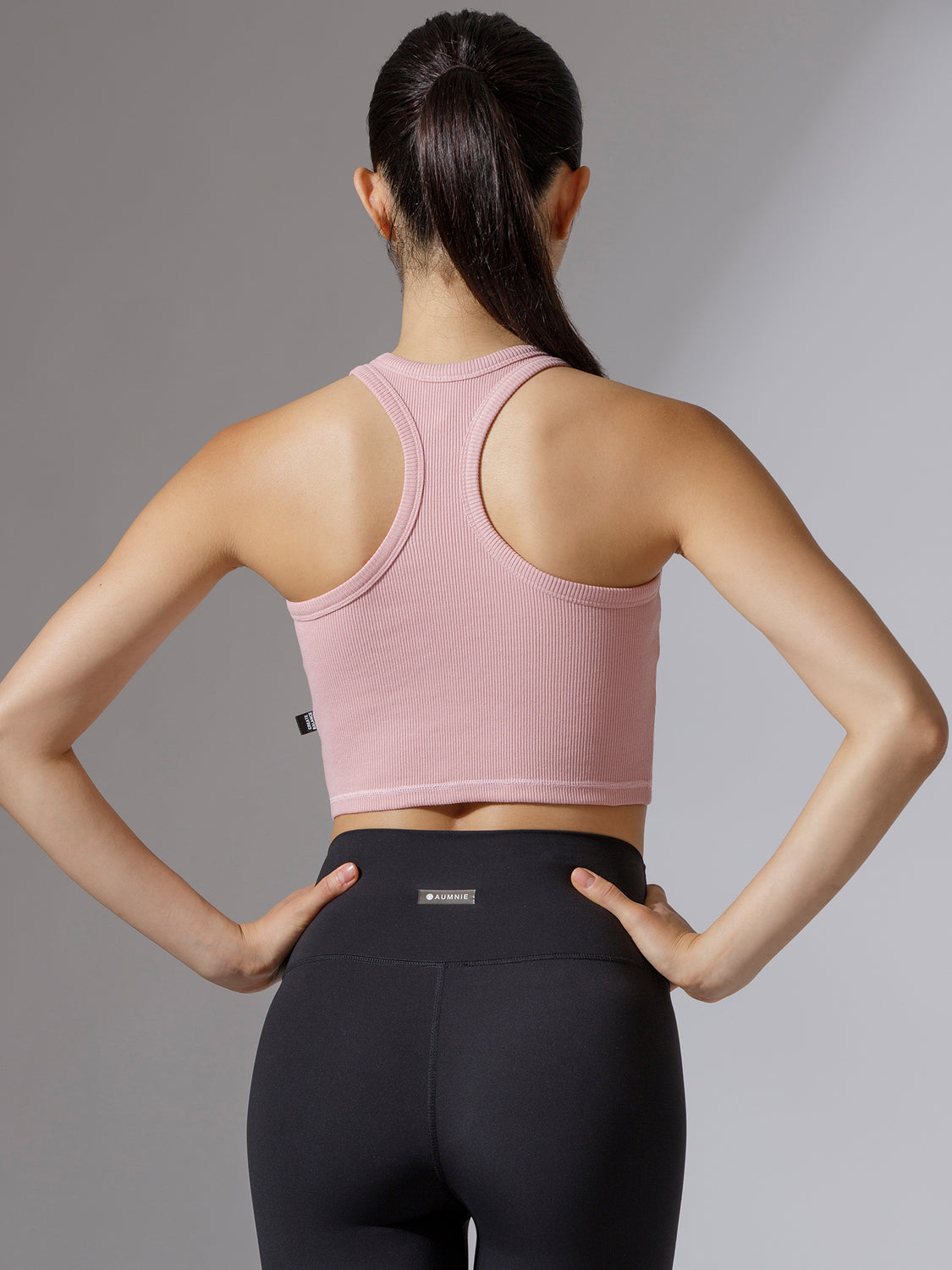 EVERYDAY RIBBED CROPPED SINGLET, PINK