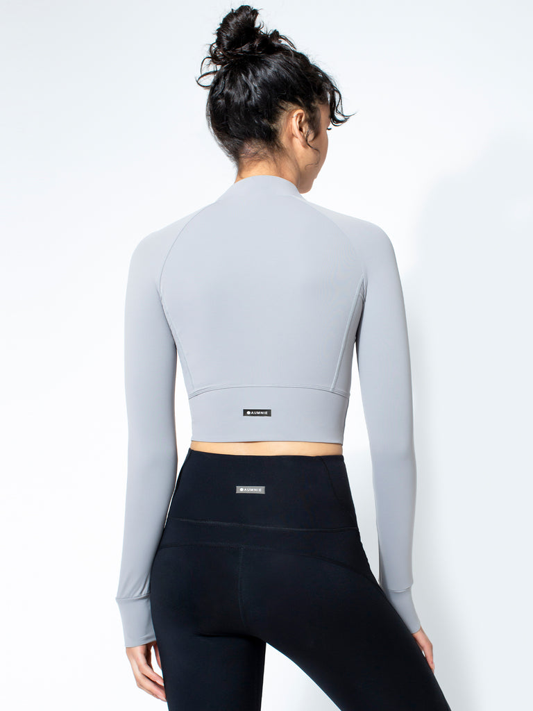 CROPPED BAREWEAR JACKET, LUNAR GREY
