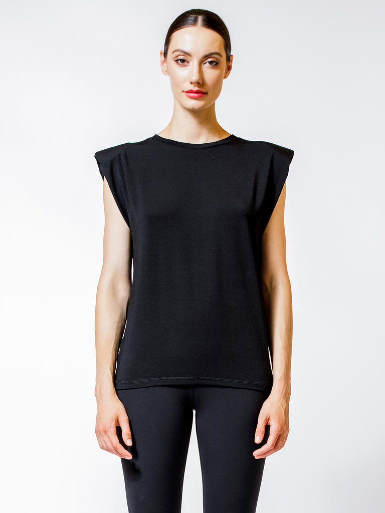 PADDED POWER TANK, BLACK