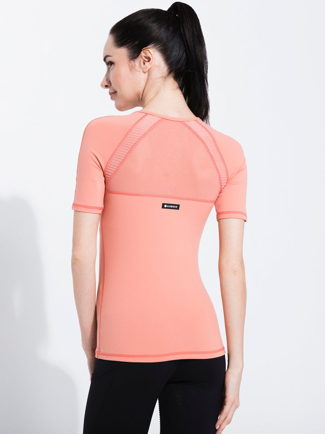 PLEATED MESH TEE, CALIFORNIA