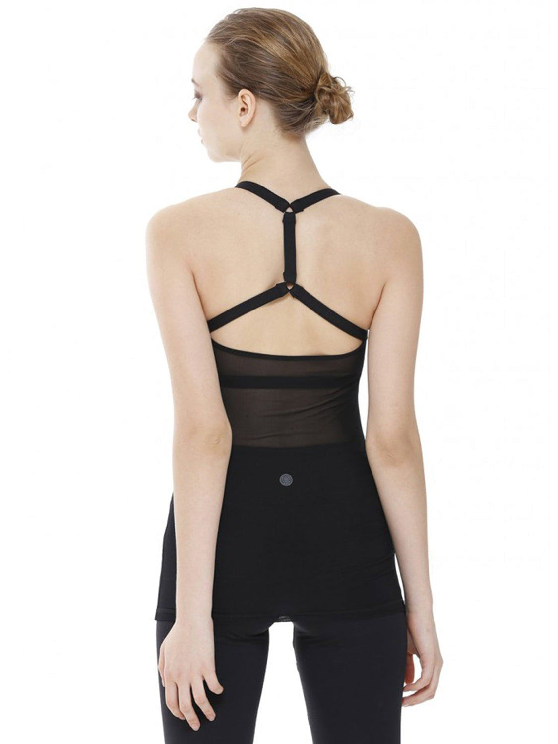 REFLECTION TANK, BLACK/BLACK MESH